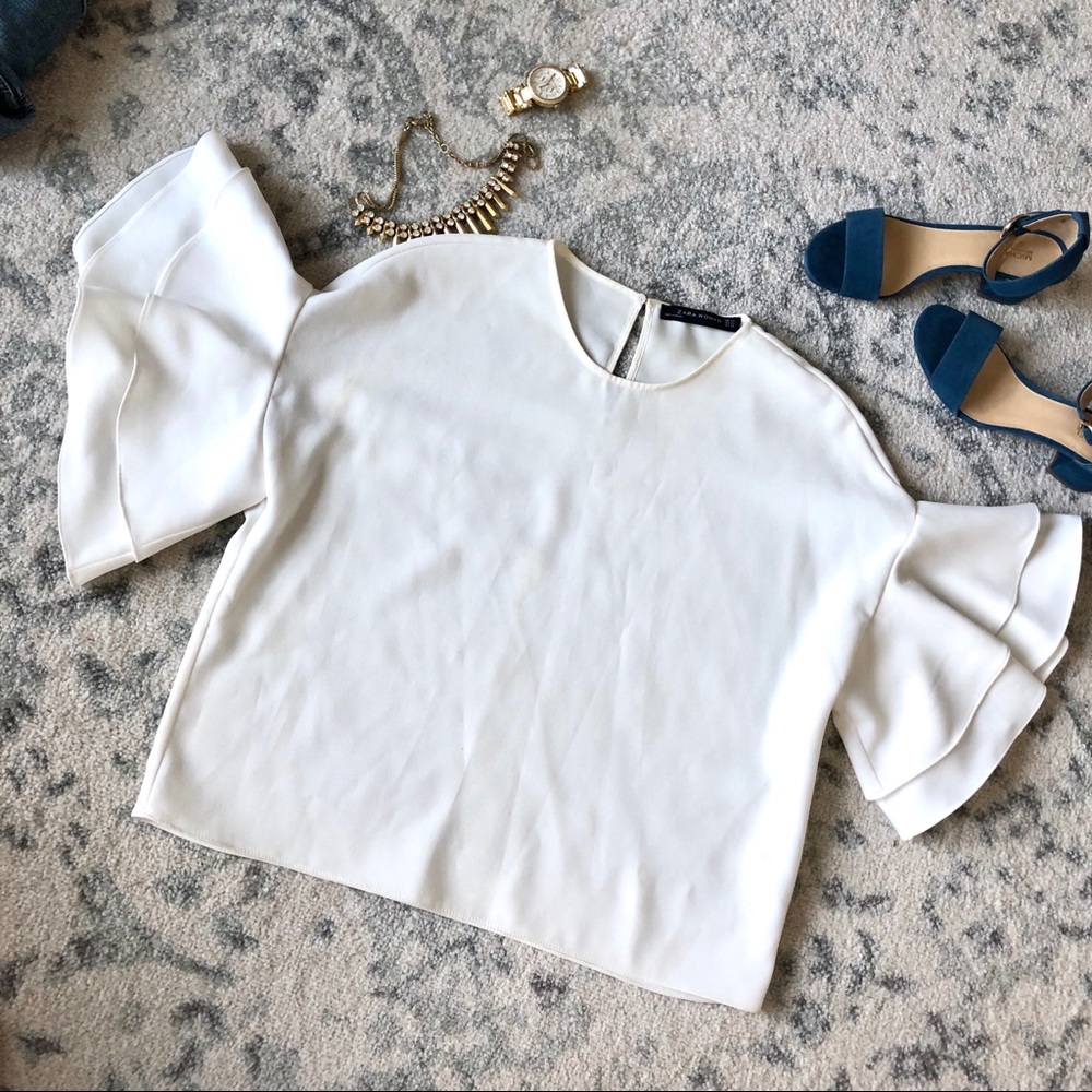 ZARA white top